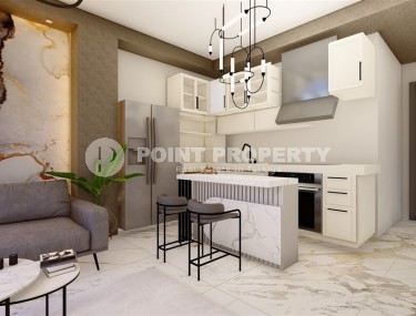 Квартиры с разными планировками в бутик-резиденции на начальном этапе строительства, в спокойном районе Аланьи - Демирташ-id-5962-фото-3