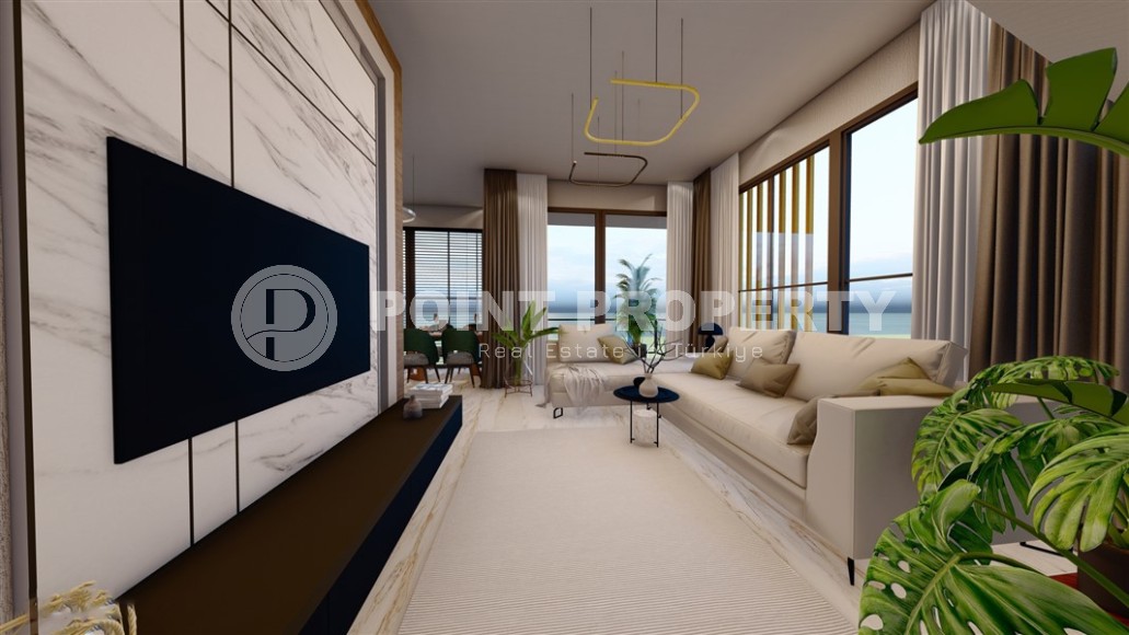 Квартиры с разными планировками в бутик-резиденции на начальном этапе строительства, в спокойном районе Аланьи - Демирташ-id-5962-фото-4