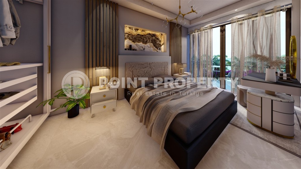 Квартиры с разными планировками в бутик-резиденции на начальном этапе строительства, в спокойном районе Аланьи - Демирташ-id-5962-фото-5