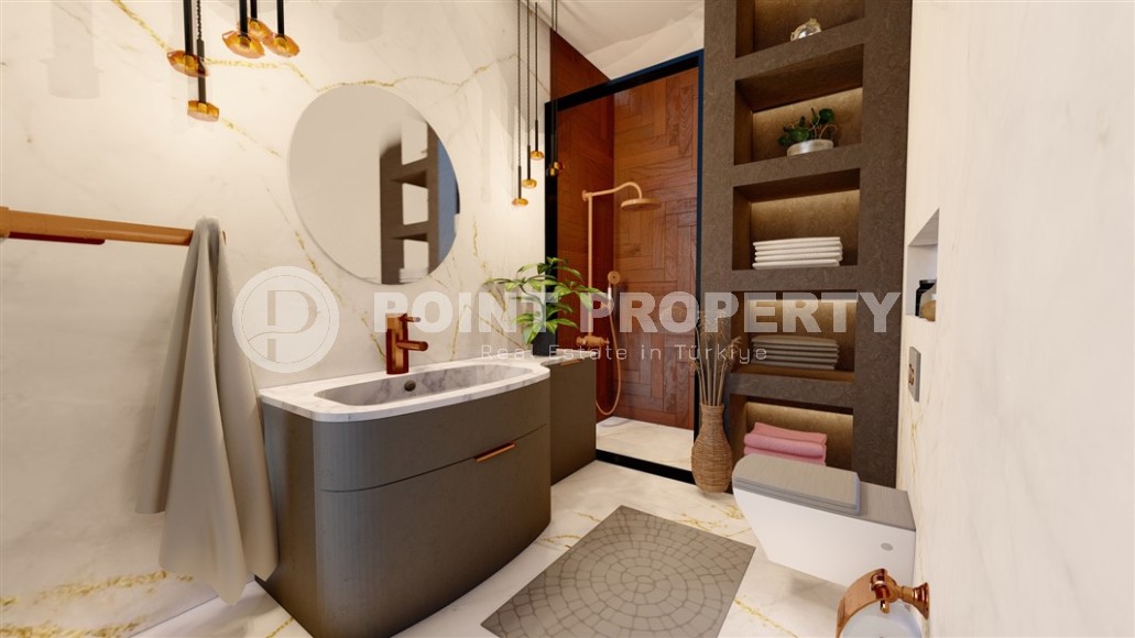 Квартиры с разными планировками в бутик-резиденции на начальном этапе строительства, в спокойном районе Аланьи - Демирташ-id-5962-фото-6