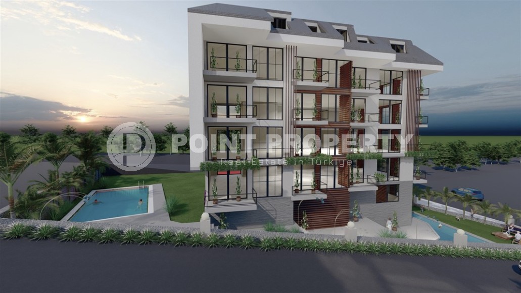 Квартиры с разными планировками в бутик-резиденции на начальном этапе строительства, в спокойном районе Аланьи - Демирташ-id-5962-фото-16