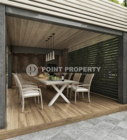 Двухуровневая квартира с чистовой отделкой, на 5-м этаже с мансардой, в строящемся жилом комплексе, в центре Аланьи-id-5964-фото-9