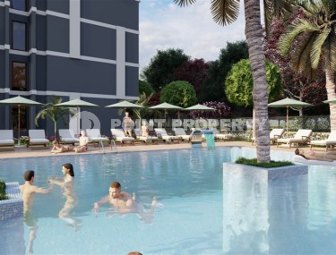 Бюджетные студии в строящемся жилом комплексе на берегу Средиземного моря, в живописном районе Мерсина - Тедже-id-5968-фото-4