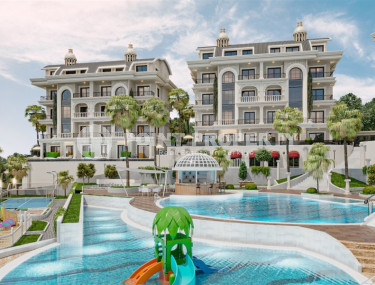 Шикарный комплекс элитных апартаментов в курортном районе Турклер. Расстояние до моря всего 300 метров.-id-1063-фото-2