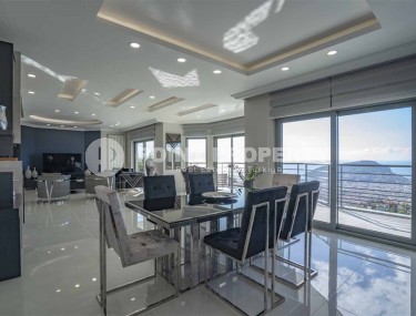 Роскошная трехэтажная вилла 14+2, с видом на море и крепость Аланьи, в престижном районе города - Бекташ-id-5979-фото-3