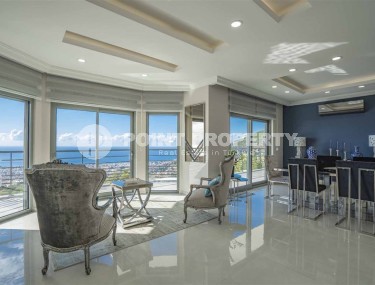 Роскошная трехэтажная вилла 14+2, с видом на море и крепость Аланьи, в престижном районе города - Бекташ-id-5979-фото-5