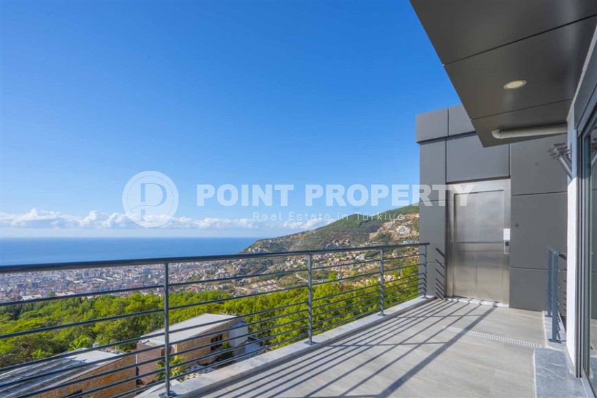 Роскошная трехэтажная вилла 14+2, с видом на море и крепость Аланьи, в престижном районе города - Бекташ-id-5979-фото-21