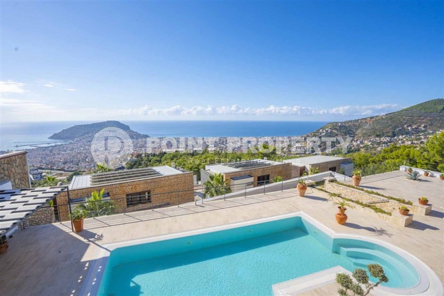 Роскошная трехэтажная вилла 14+2, с видом на море и крепость Аланьи, в престижном районе города - Бекташ-id-5979-фото-24