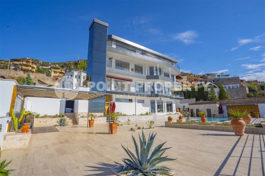 Роскошная трехэтажная вилла 14+2, с видом на море и крепость Аланьи, в престижном районе города - Бекташ-id-5979-фото-27