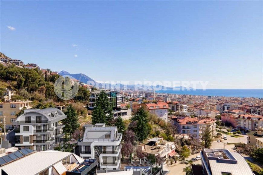 Luxurious new villa, on an area of 500 m2, with panoramic views of the sea and Alanya fortress-id-5983-photo-9