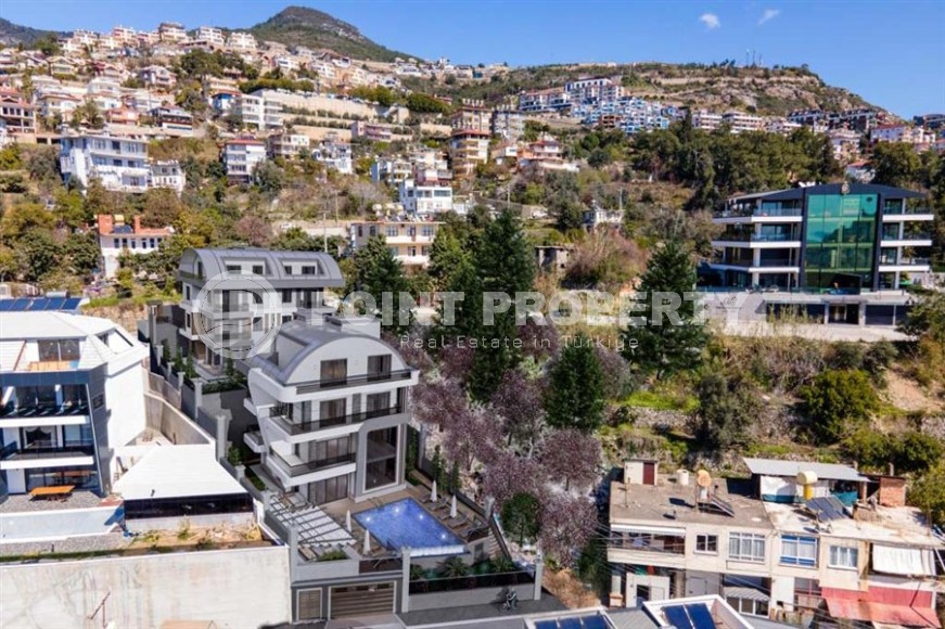 Luxurious new villa, on an area of 500 m2, with panoramic views of the sea and Alanya fortress-id-5983-photo-11