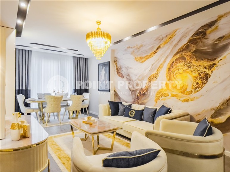 Новые апартаменты на 3-м этаже в жилом комплексе на завершающем этапе строительства, в престижном районе Аланьи - Верхняя Оба-id-5993-фото-4