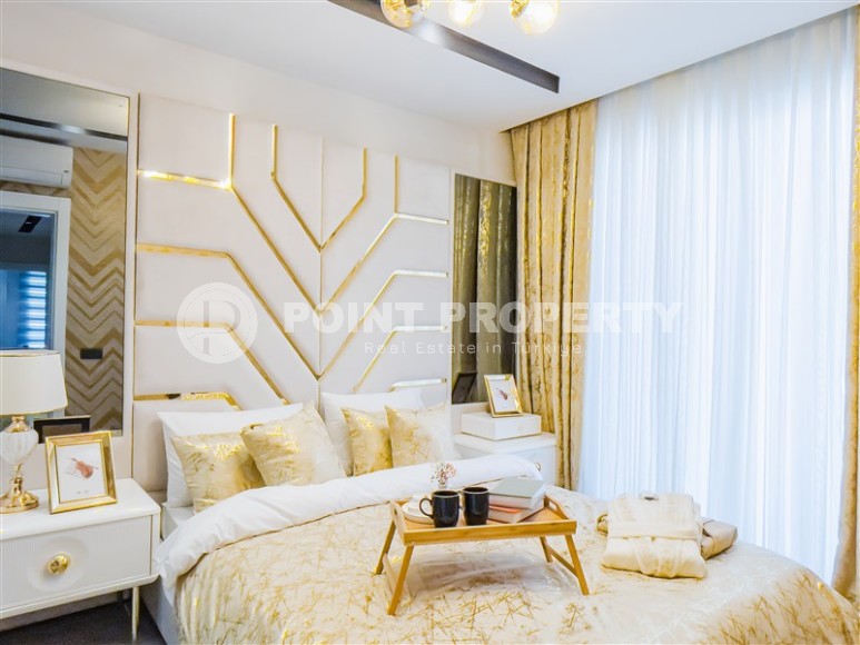 Новые апартаменты на 3-м этаже в жилом комплексе на завершающем этапе строительства, в престижном районе Аланьи - Верхняя Оба-id-5993-фото-10