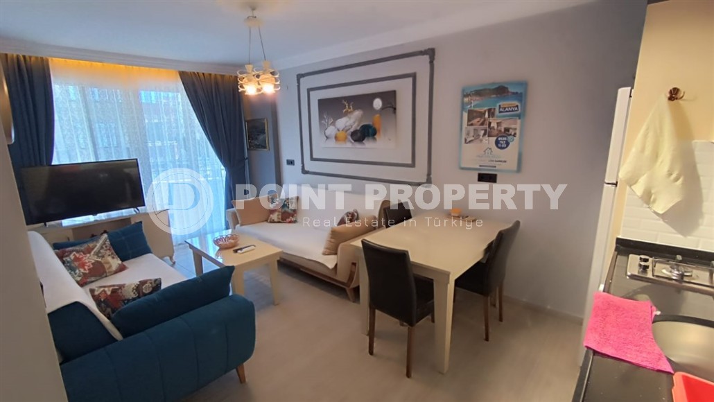 Современная квартира с мебелью и бытовой техникой, в 200 метрах от моря, в благоустроенном районе Аланьи - Оба-id-5997-фото-1