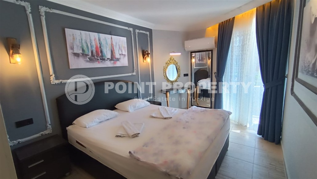 Современная квартира с мебелью и бытовой техникой, в 200 метрах от моря, в благоустроенном районе Аланьи - Оба-id-5997-фото-3