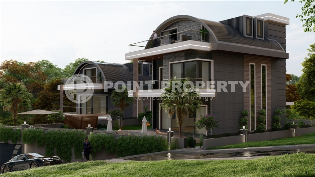 Two luxury villas with a private pool and garden, in a prestigious area of Alanya - Kargicak-id-6001-photo-11