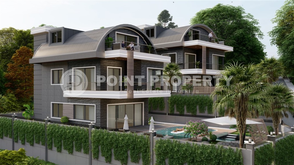 Two luxury villas with a private pool and garden, in a prestigious area of Alanya - Kargicak-id-6001-photo-13