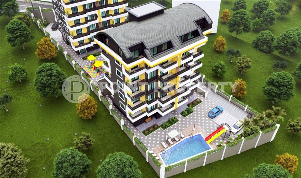 Apartments and duplexes in a residential complex under construction, in the promising area of Alanya - Ciplakli-id-6008-photo-12