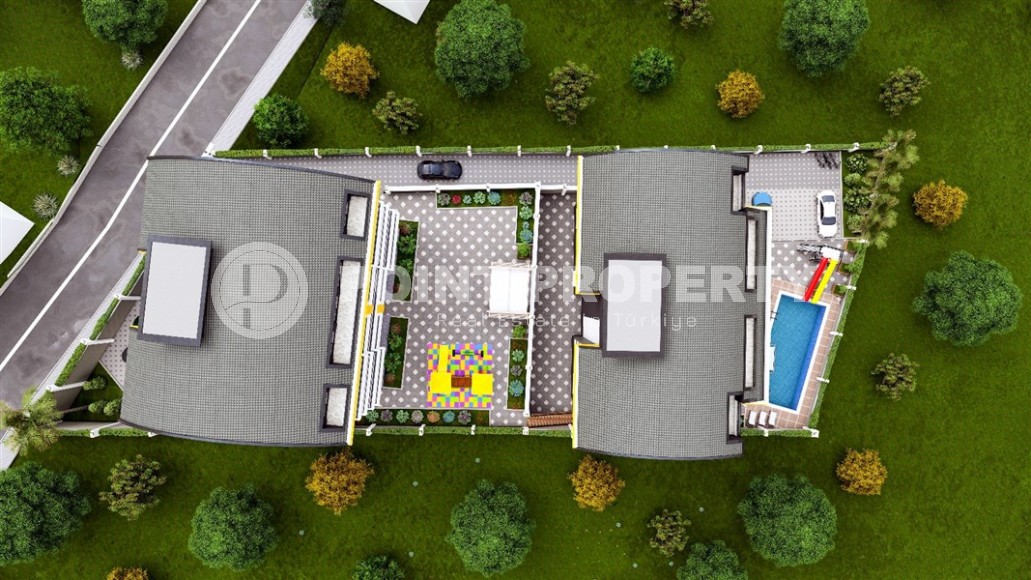 Apartments and duplexes in a residential complex under construction, in the promising area of Alanya - Ciplakli-id-6008-photo-14