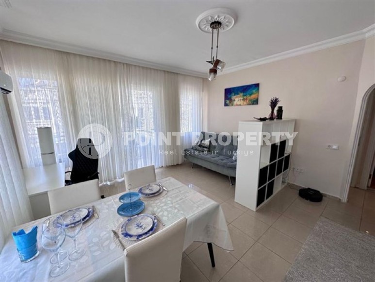 Уютная квартира 1+1, на площади 60 м2, в 200 метрах от моря, в центре Аланьи-id-6015-фото-2