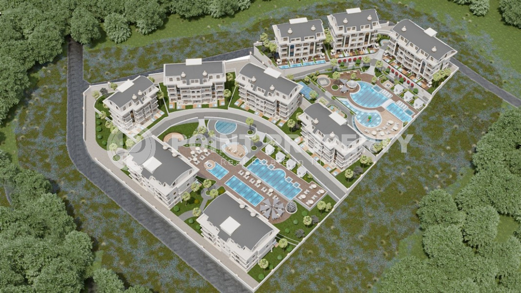 A luxury complex of luxury apartments in the resort area of Turkler. The distance to the sea is only 300 meters.-id-1063-photo-13