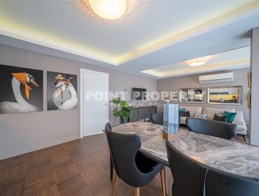 Современная квартира с мебелью и бытовой техникой, на 9-м этаже с мансардой, в районе Авсаллар-id-6035-фото-3