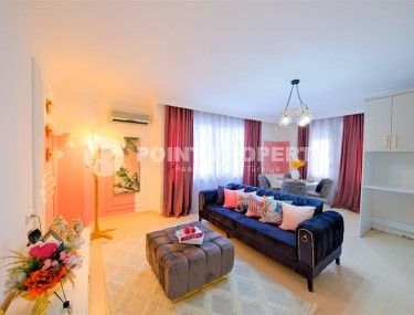 Недорогая ухоженная квартира с площадью 55 м2 в центре Аланьи. Продается с мебелью.-id-4633-фото-3