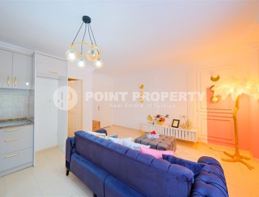 Недорогая ухоженная квартира с площадью 55 м2 в центре Аланьи. Продается с мебелью.-id-4633-фото-4