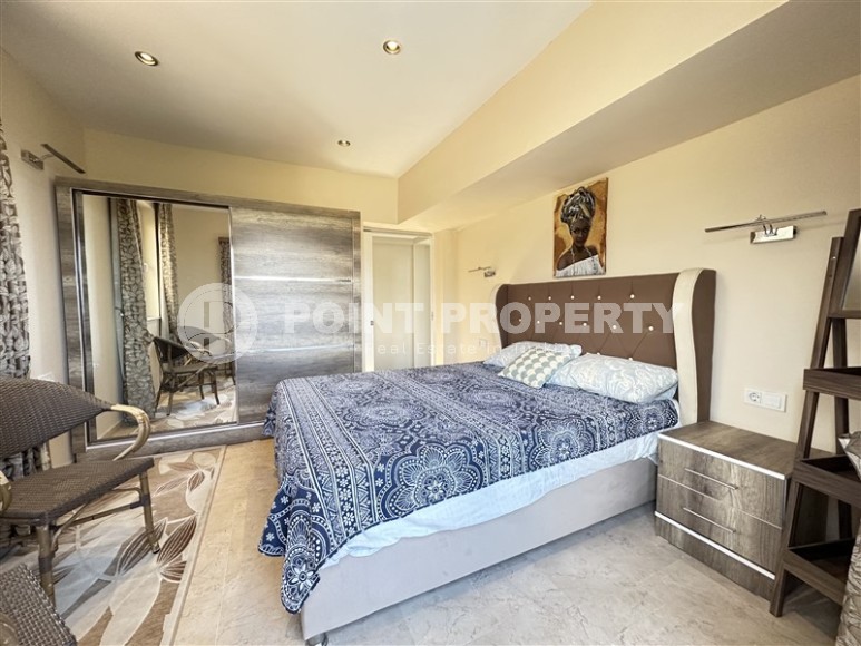 Просторная двухуровневая квартира с видом на море и горы, в престижном, живописном районе Аланьи - Каргыджак-id-6052-фото-9