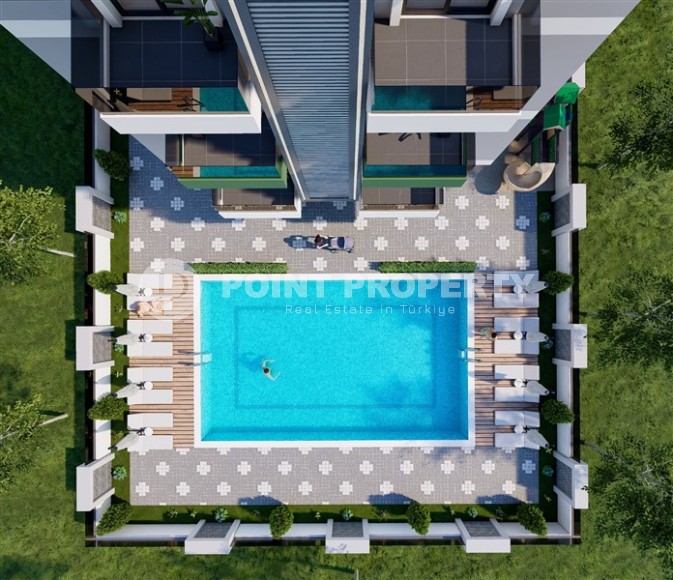 Квартиры в современном жилом комплексе на завершающем этапе строительства, в спокойном районе Аланьи - Авсаллар-id-6053-фото-10