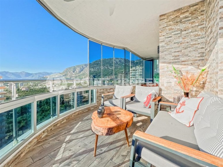 Panoramic apartment with luxurious views of the sea and mountains, in a modern, developed area of Alanya - Mahmutlar-id-6056-photo-17
