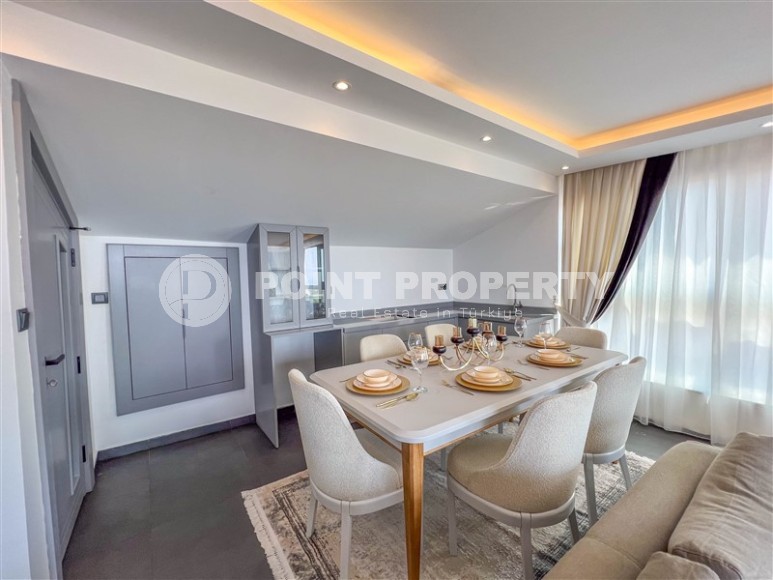 Трехэтажная вилла с видом на Средиземное море и крепость Алании.-id-5403-фото-5