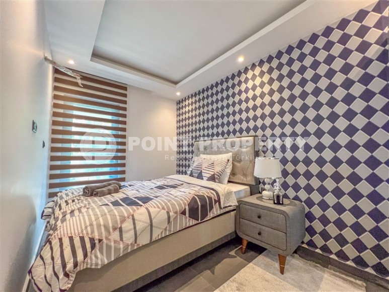 Трехэтажная вилла с видом на Средиземное море и крепость Алании.-id-5403-фото-7