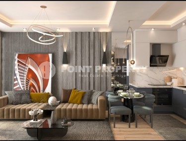 Compact apartments with fine finishing, in a residential complex at the initial stage of construction, in the resort area of Mersin - Tomyuk-id-6069-photo-2