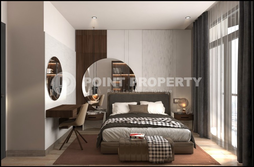 Compact apartments with fine finishing, in a residential complex at the initial stage of construction, in the resort area of Mersin - Tomyuk-id-6069-photo-5