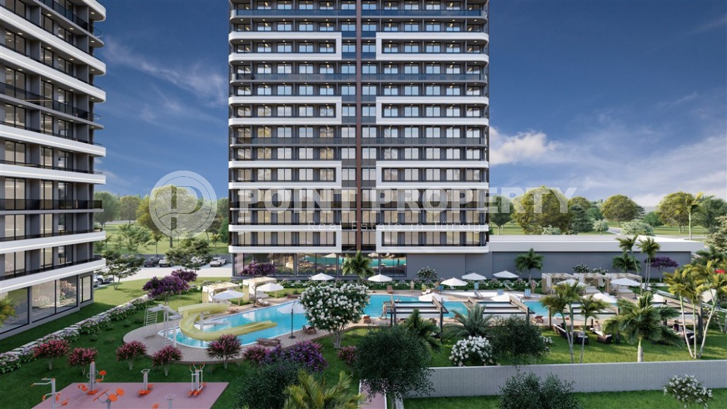 Compact apartments with fine finishing, in a residential complex at the initial stage of construction, in the resort area of Mersin - Tomyuk-id-6069-photo-12