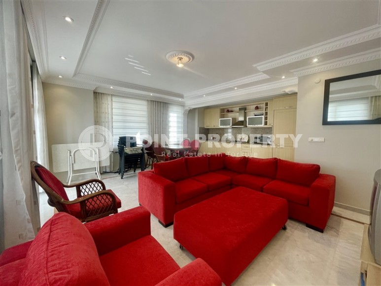 Spacious 2+1 apartment, on an area of 125 m2, in the center of a picturesque, cozy area of Alanya - Oba-id-6073-photo-1