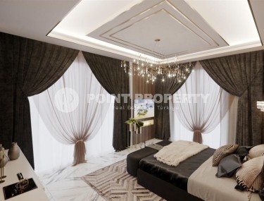 Luxurious two-storey villa with a swimming pool and a garden, in a prestigious area of Alanya - Upper Oba-id-6085-photo-5