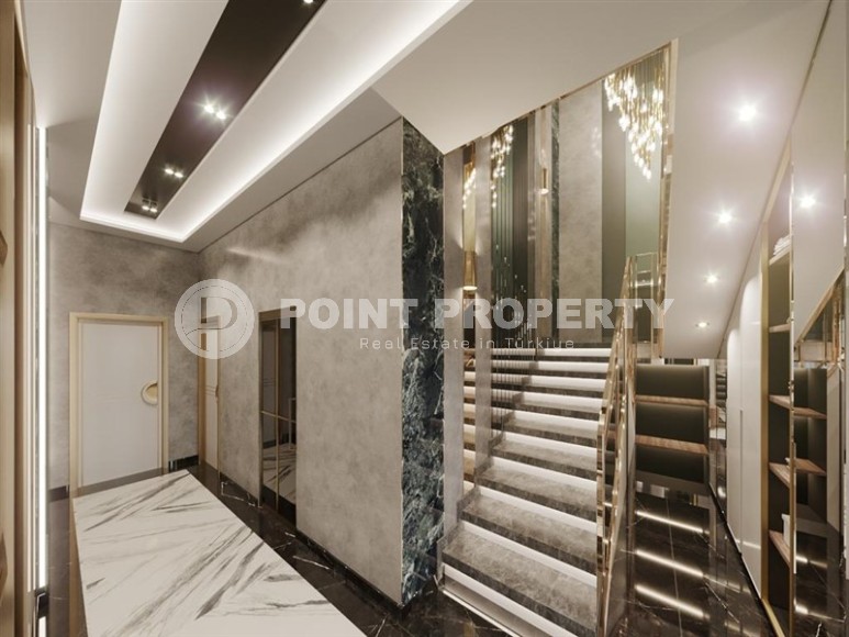 Luxurious two-storey villa with a swimming pool and a garden, in a prestigious area of Alanya - Upper Oba-id-6085-photo-9