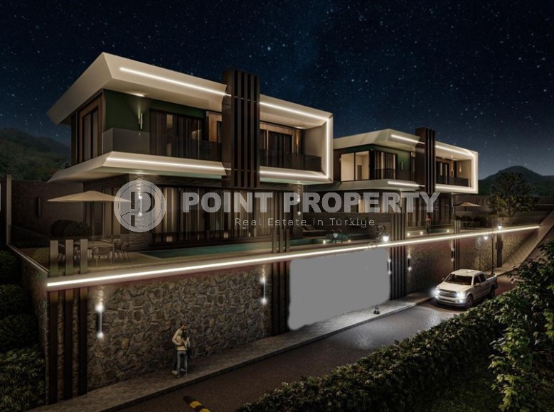 Luxurious two-storey villa with a swimming pool and a garden, in a prestigious area of Alanya - Upper Oba-id-6085-photo-16