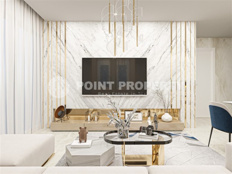 Квартиры и дуплексы в жилом комплексе на этапе строительства, в популярном районе Аланьи - Оба-id-6088-фото-5