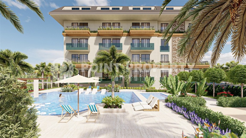 Квартиры и дуплексы в жилом комплексе на этапе строительства, в популярном районе Аланьи - Оба-id-6088-фото-13