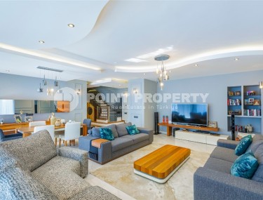 Дуплекс с дизайнерским ремонтом, на 6-м этаже с мансардой, в спокойном районе Аланьи - Чиплаклы-id-6092-фото-1