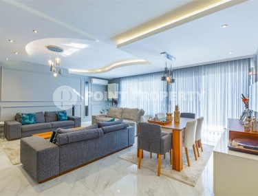 Дуплекс с дизайнерским ремонтом, на 6-м этаже с мансардой, в спокойном районе Аланьи - Чиплаклы-id-6092-фото-3