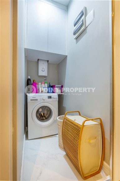 Дуплекс с дизайнерским ремонтом, на 6-м этаже с мансардой, в спокойном районе Аланьи - Чиплаклы-id-6092-фото-14