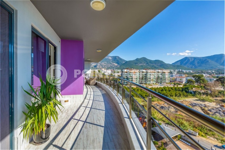 Дуплекс с дизайнерским ремонтом, на 6-м этаже с мансардой, в спокойном районе Аланьи - Чиплаклы-id-6092-фото-18