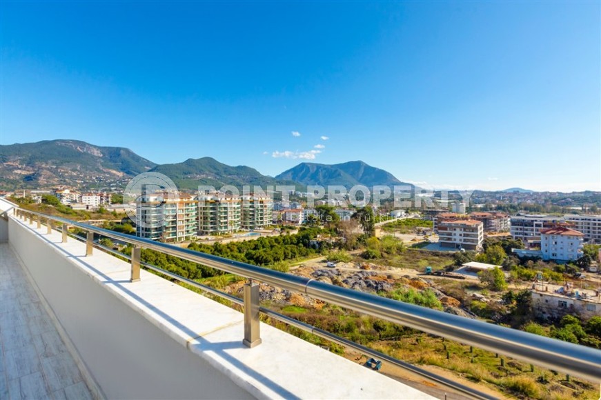 Дуплекс с дизайнерским ремонтом, на 6-м этаже с мансардой, в спокойном районе Аланьи - Чиплаклы-id-6092-фото-19