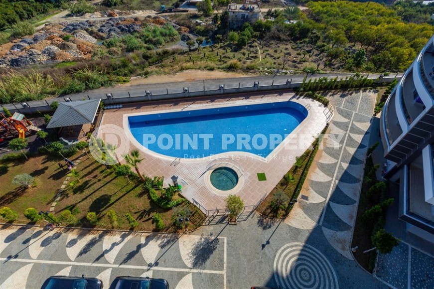 Дуплекс с дизайнерским ремонтом, на 6-м этаже с мансардой, в спокойном районе Аланьи - Чиплаклы-id-6092-фото-21