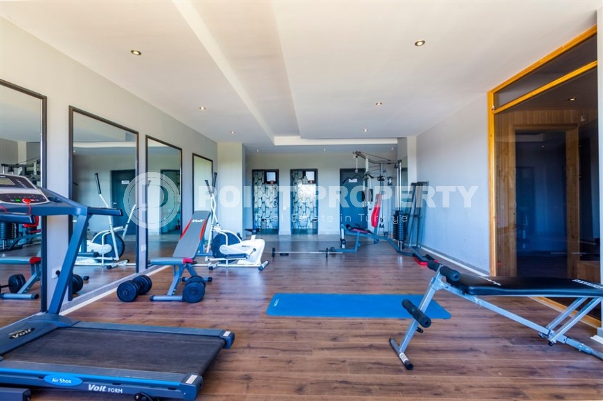 Дуплекс с дизайнерским ремонтом, на 6-м этаже с мансардой, в спокойном районе Аланьи - Чиплаклы-id-6092-фото-22