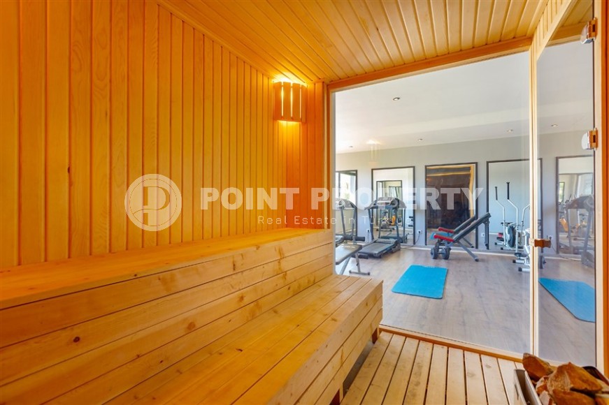 Дуплекс с дизайнерским ремонтом, на 6-м этаже с мансардой, в спокойном районе Аланьи - Чиплаклы-id-6092-фото-23